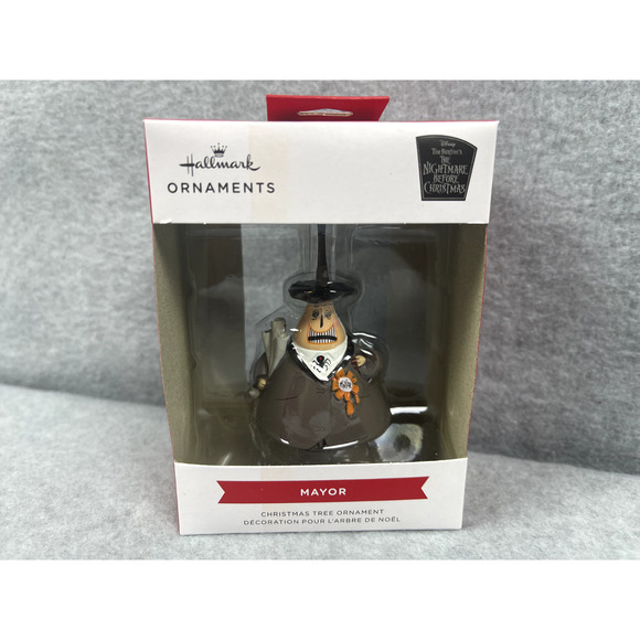 Hallmark Nightmare Before Christmas Mayor Christmas Tree Ornament 2022 - Picture 1 of 2